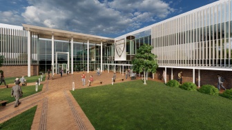 New Student Center exterior rendering